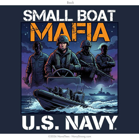 "Small Boat Mafia" Tee | Navy