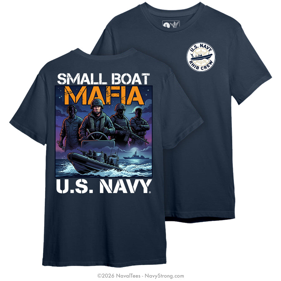 "Small Boat Mafia" Tee | Navy