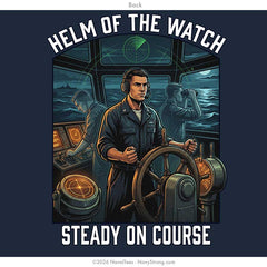 "Helm of the Watch" Crewneck Sweatshirt | Navy