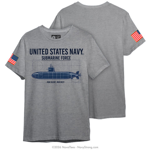 "Run Silent" Tee | Grey