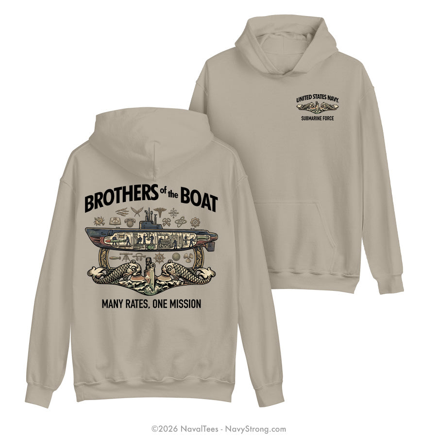 "Cross Section" Hooded Sweatshirt | Tan