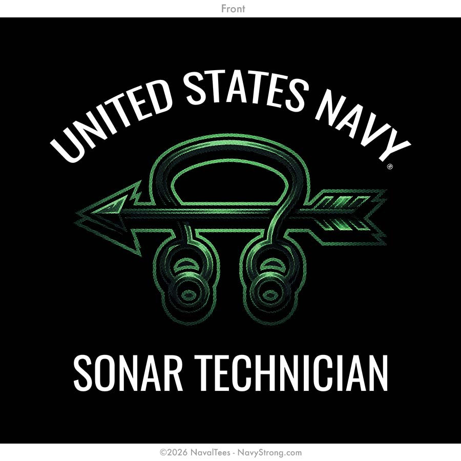 "Sonar Stack" Tee | Black