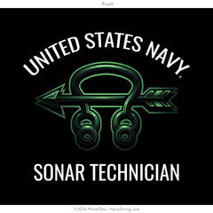 "Sonar Stack" Tee | Black