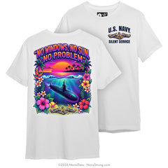 "No Windows" Tee | White