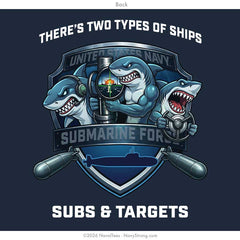"Subs & Targets" Hooded Sweatshirt | Navy