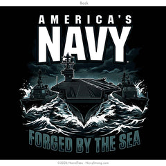 "Forged by the Sea" Long Sleeve Tee | Black