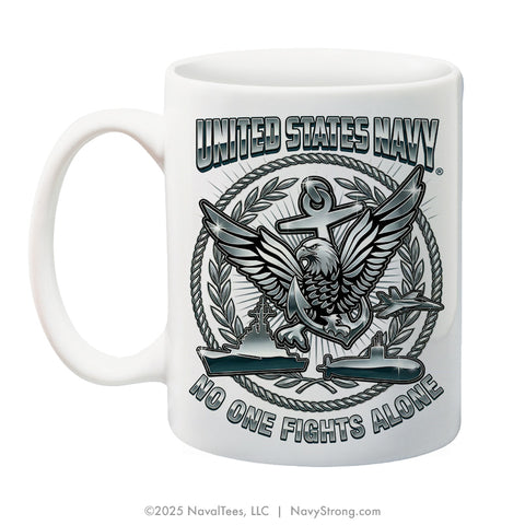 "Chrome Eagle"  | 15 oz Coffee Mug