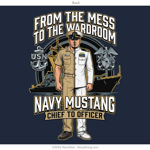 "Chief to Officer" Tee | Navy