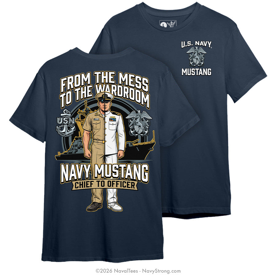 "Chief to Officer" Tee | Navy