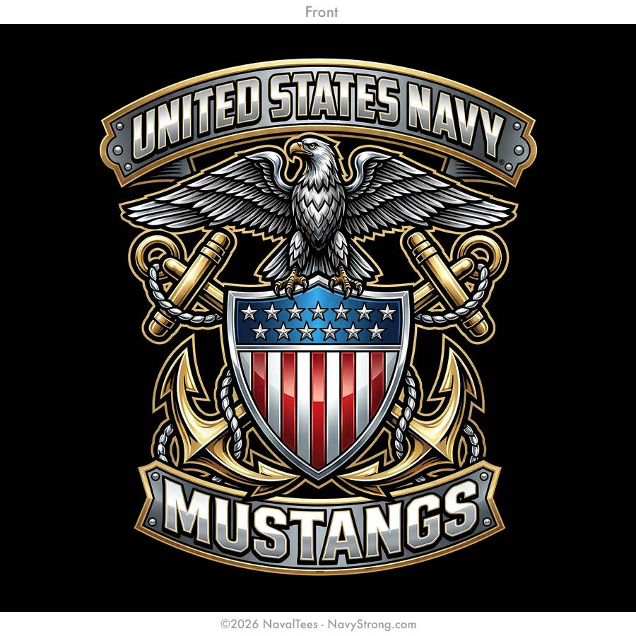 "Mustangs" Tee | Black