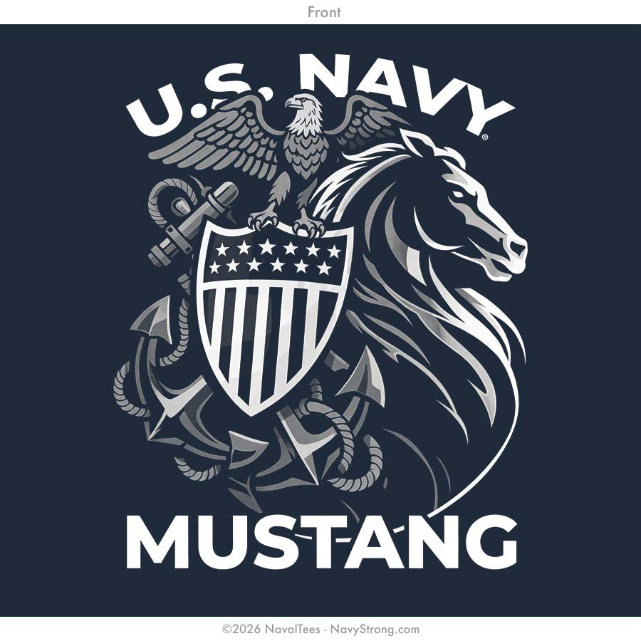 "Navy Mustang" Tee | Navy