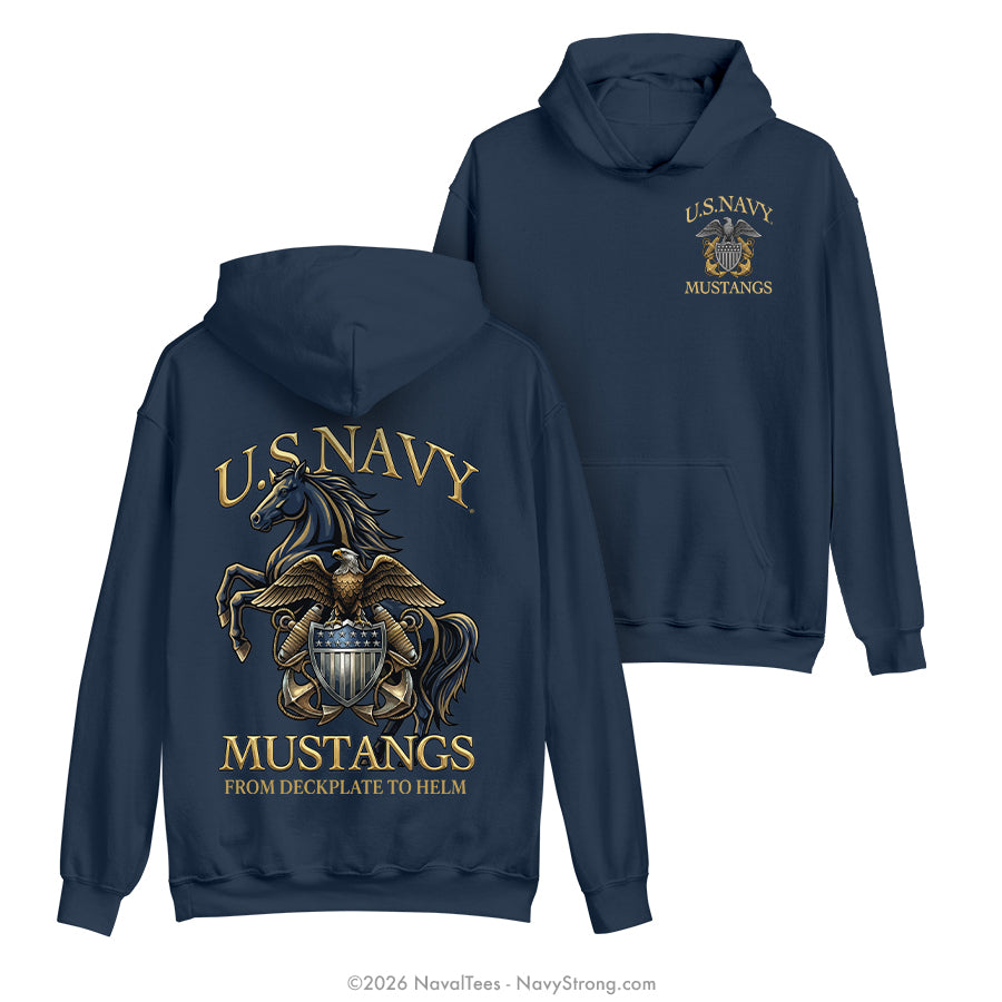 "Deckplate to Helm" Hooded Sweatshirt | Navy