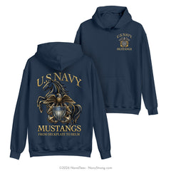 "Deckplate to Helm" Hooded Sweatshirt | Navy