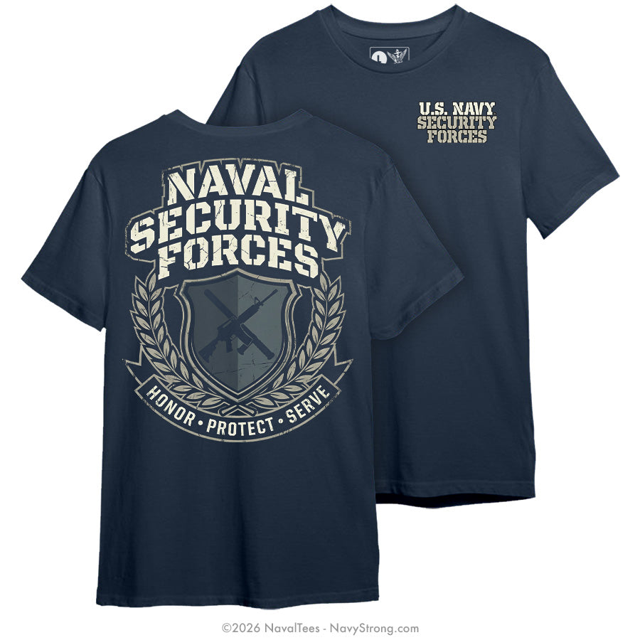 "NSF Crest" Tee | Navy