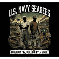 "Forged in 42" Long Sleeve Tee | Black