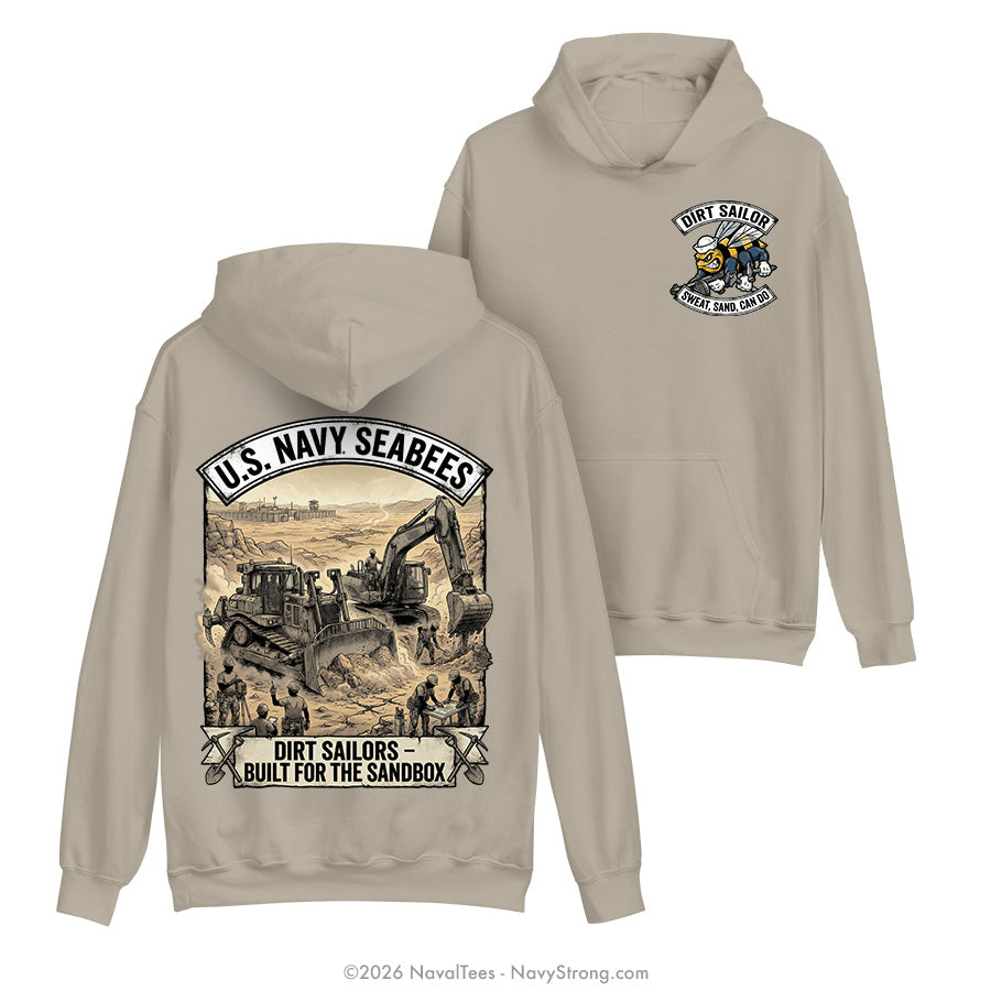 "Dirt Sailor" Hooded Sweatshirt | Khaki