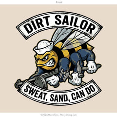 "Dirt Sailor" Hooded Sweatshirt | Khaki