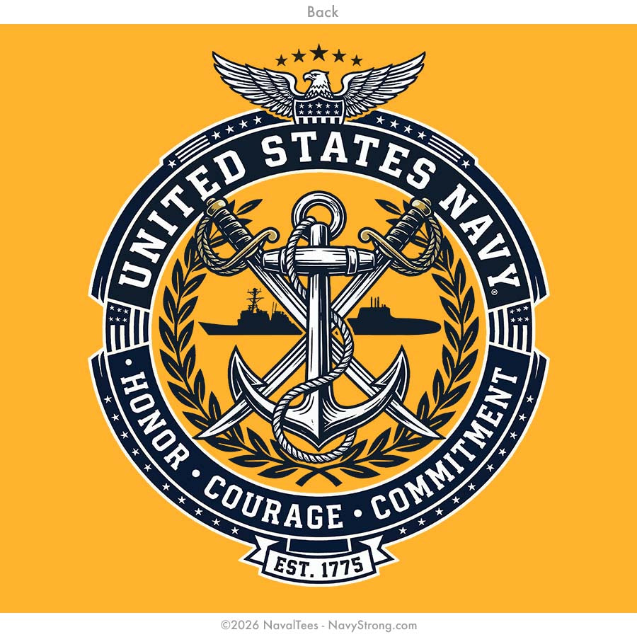 "HCC Crest" Tee | Gold