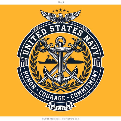 "HCC Crest" Tee | Gold