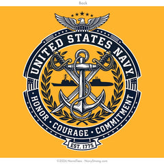 "HCC Crest" Tee | Gold