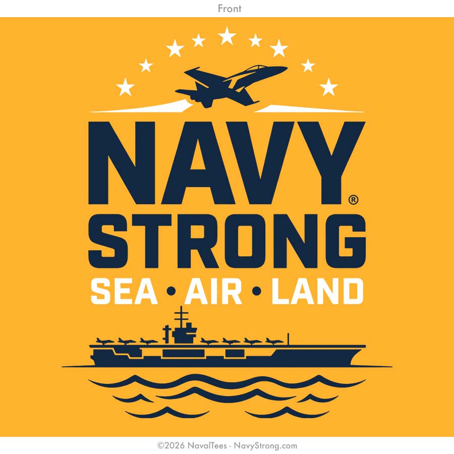 "Sea Air Land" Tee | Gold