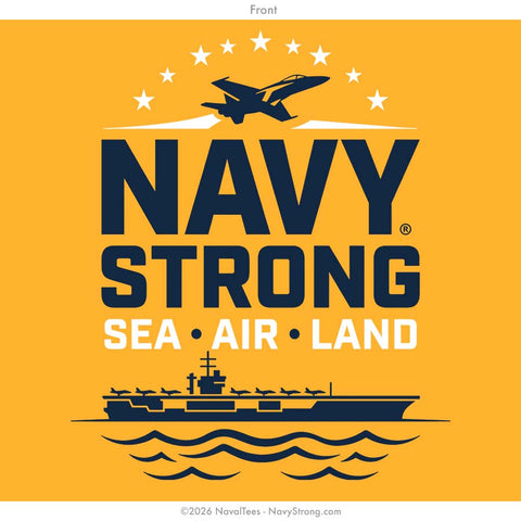 "Sea Air Land" Tee | Gold