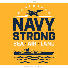 "Sea Air Land" Tee | Gold