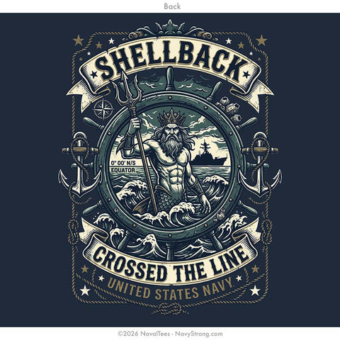 "Crossed the Line" Tee | Navy