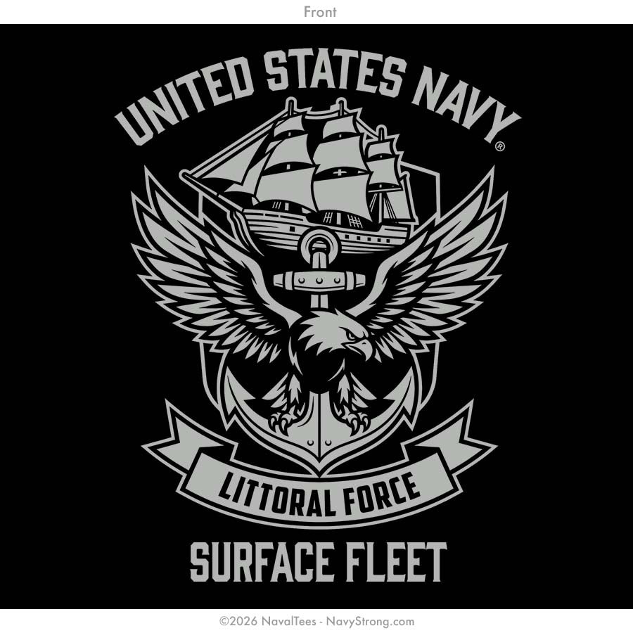"Littoral Force" Tee | Black