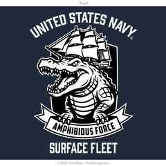 "Amphibious Wasp" Tee | Navy