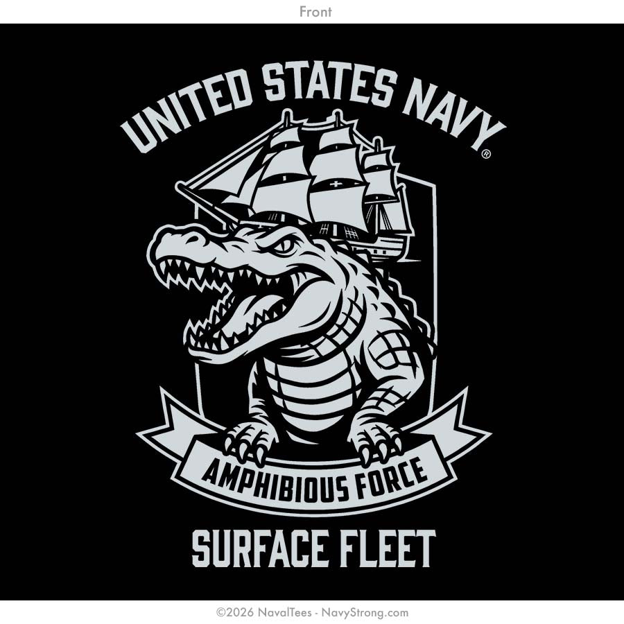 "Amphibious America" Tee | Black
