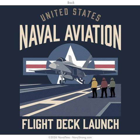 "Flight Deck Launch" Tee | Navy