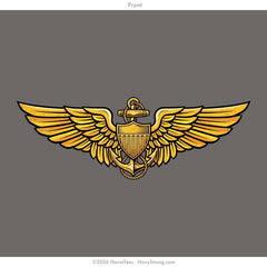 "Wings of the Fleet - PILOT" Tee | Charcoal