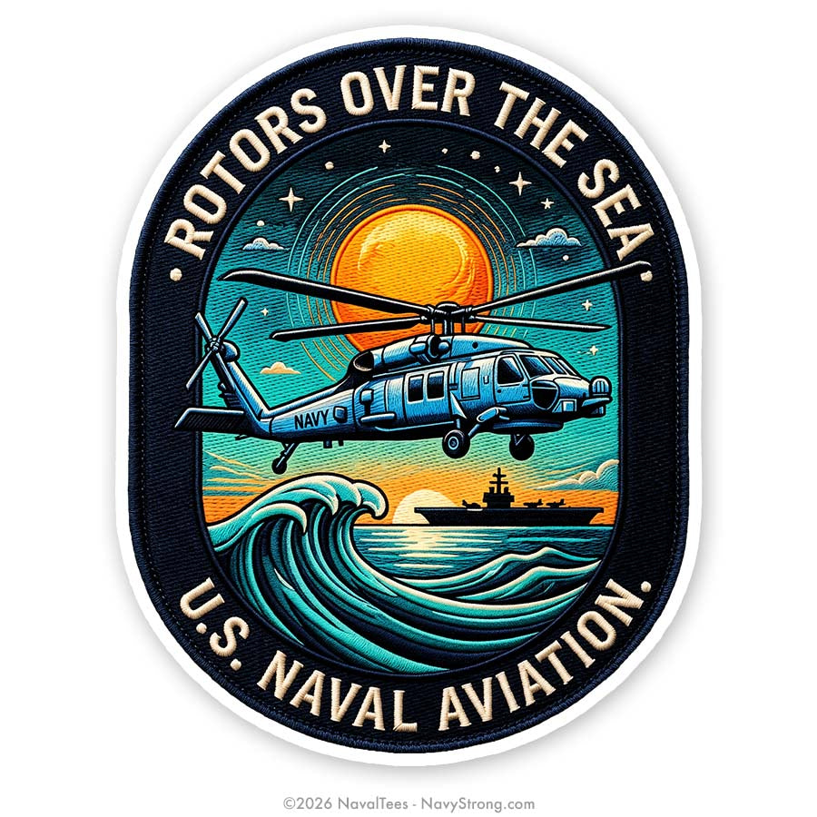 "Rotors over the Sea" | 4 inch Vinyl Decal