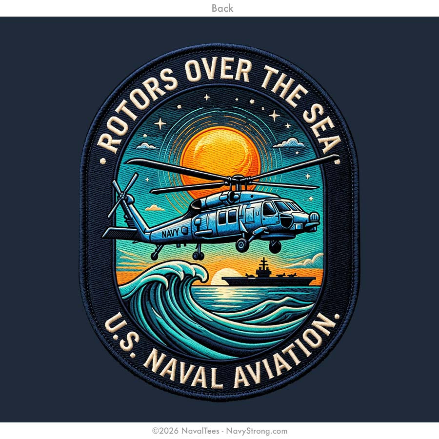 "Rotors over the Sea" Tee | Navy