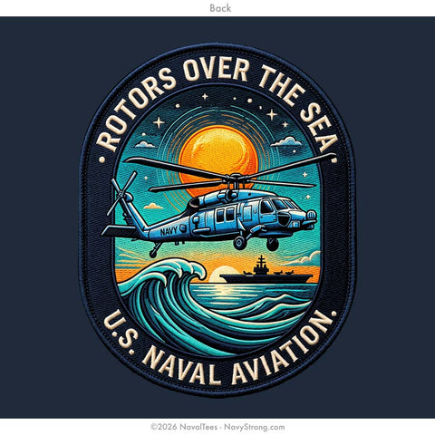"Rotors over the Sea" Tee | Navy