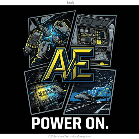 "AE - Power On" Tee | Black