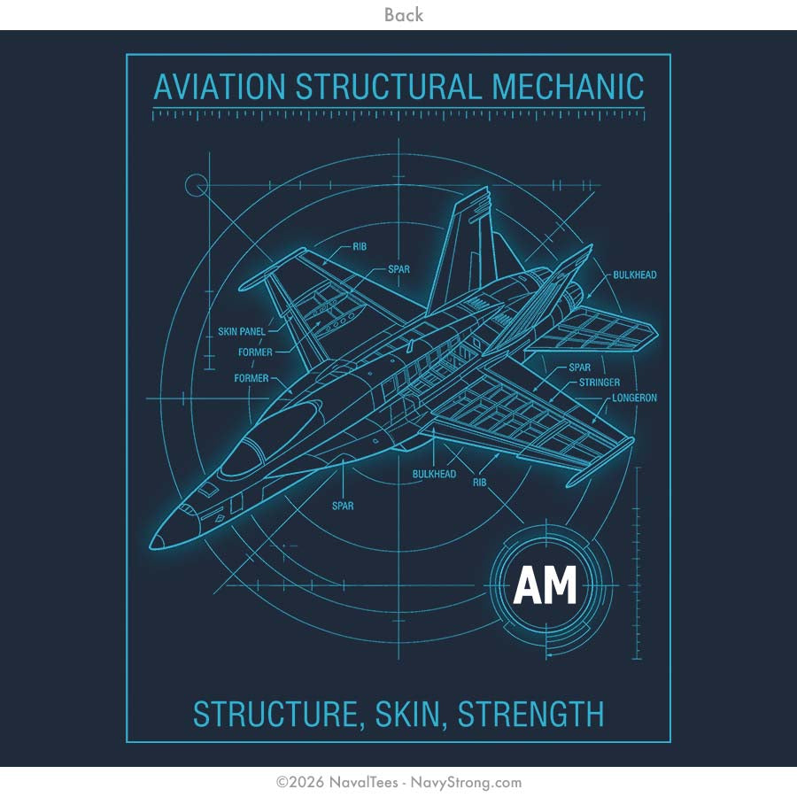 "Aviation Structural Mechanic" Tee | Navy