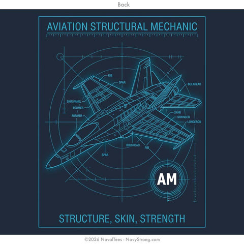 "Aviation Structural Mechanic" Tee | Navy