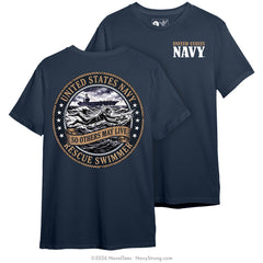 "Into The Break" Tee | Navy