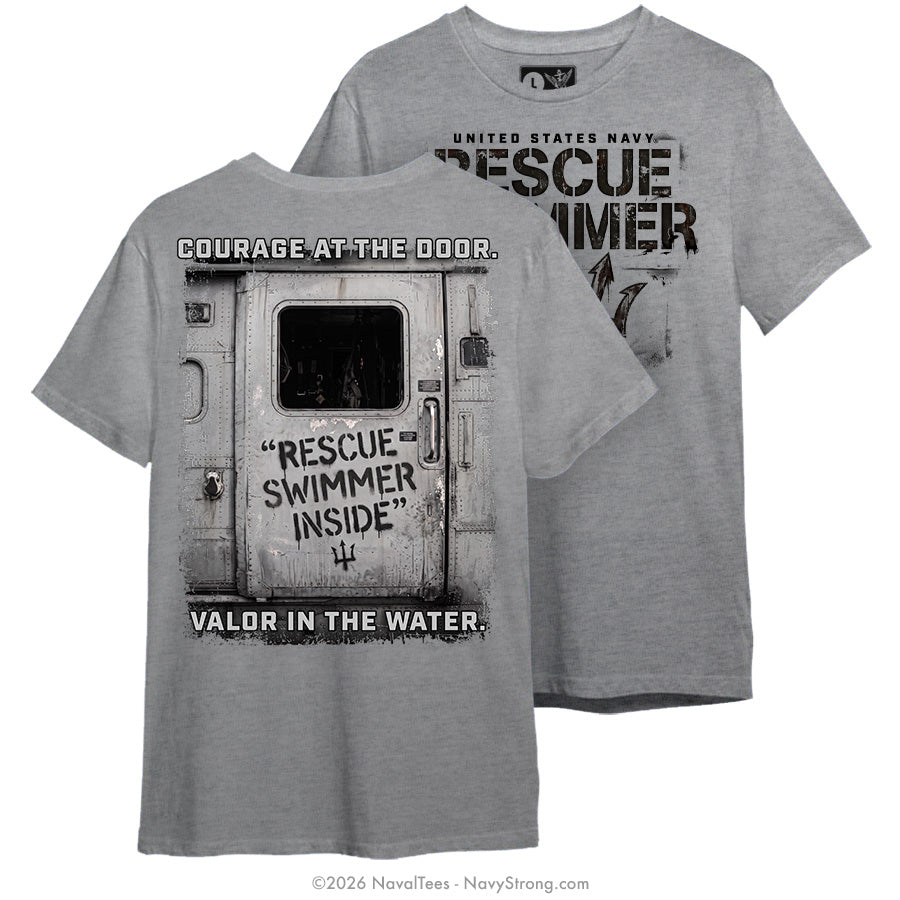 "Door of Valor" Tee | Heather Graphite