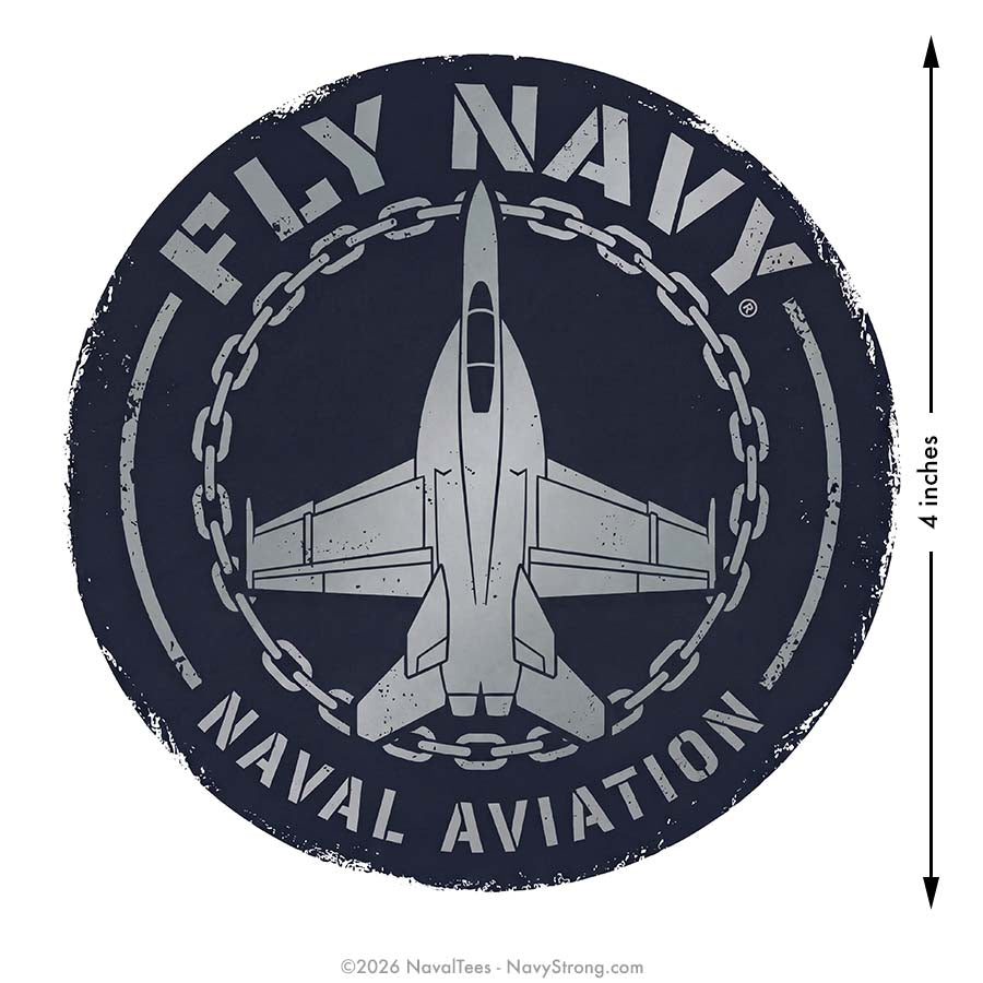 "Fly Navy Aircrafts" | 4 inch Vinyl Decal