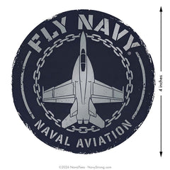 "Fly Navy Aircrafts" | 4 inch Vinyl Decal