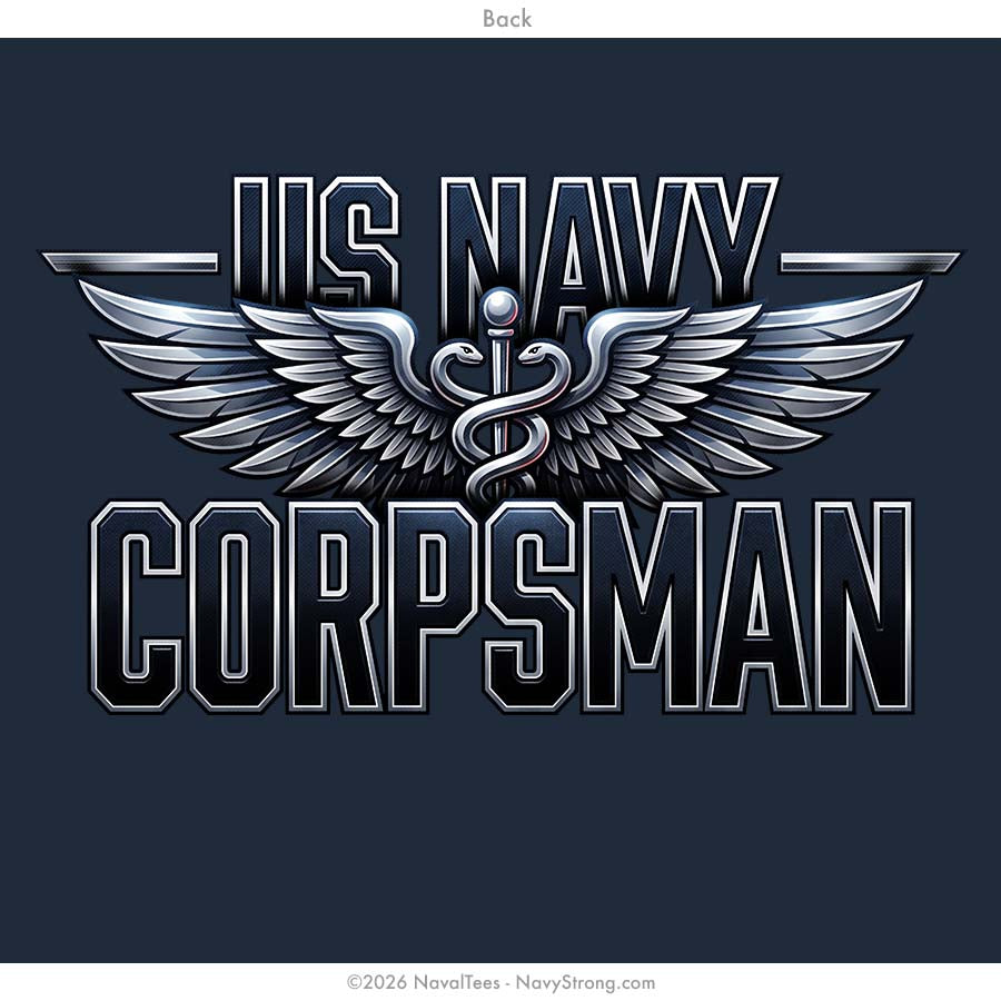 "Wings of the Corpsman" Tee | Navy