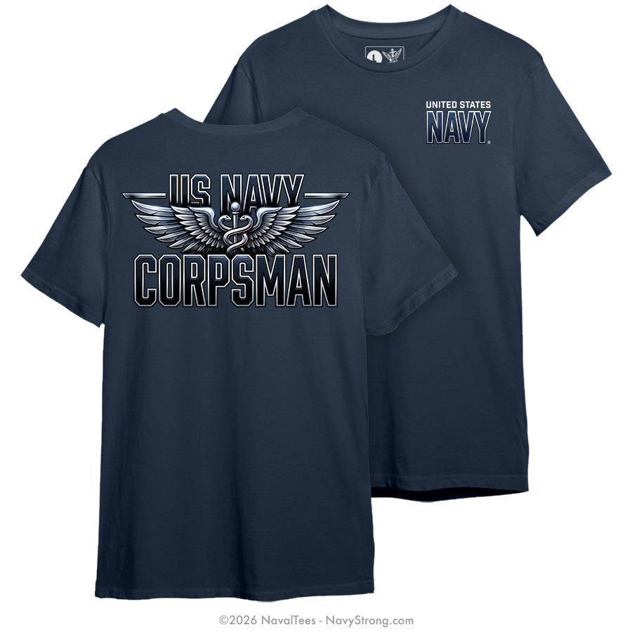 "Wings of the Corpsman" Tee | Navy