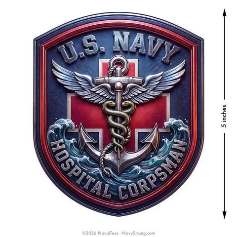 "Hospital Corps" | 5 inch Vinyl Decal