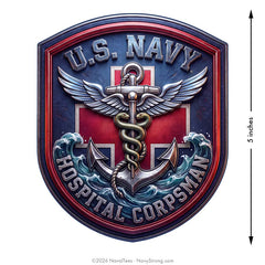 "Hospital Corps" | 5 inch Vinyl Decal