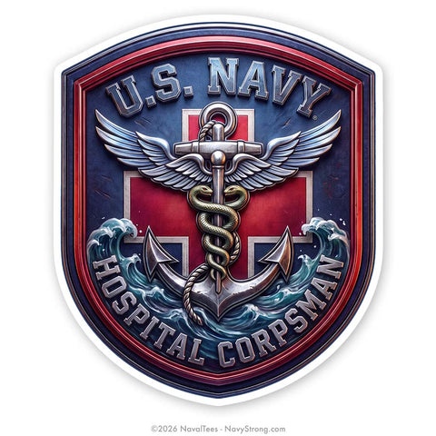 "Hospital Corps" | 5 inch Vinyl Decal