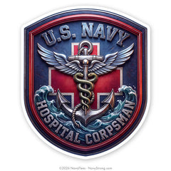 "Hospital Corps" | 5 inch Vinyl Decal