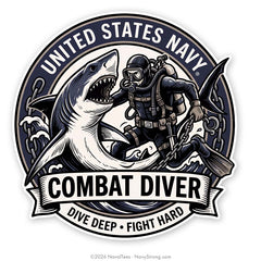 "Combat Diver" | 4 inch Vinyl Decal